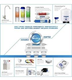 ISpring 6 Stage Home Reverse Osmosis Alkaline Water Filter System RO Filtration