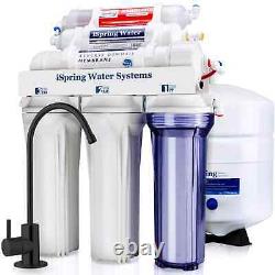ISpring 6 Stage Reverse Osmosis Water Filtration System NEW RCC7AK 75 GPD