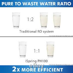 ISpring PH100 High Flow Under Sink 5-Stage Reverse Osmosis Drinking Water System