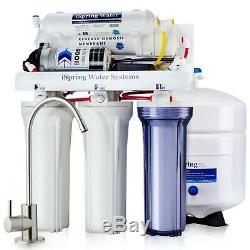 ISpring RCC100P Reverse Osmosis RO Water Filter System 5 Stage 100GPD with Pump