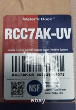 ISpring RCC7AK-UV 7 Stage Reverse Osmosis Drinking Water System