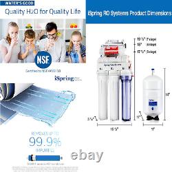 ISpring RCC7 5-Stage Under Sink Reverse Osmosis Water Filtration System