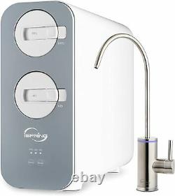 ISpring Reverse Osmosis Drinking Water Filtration System Tankless 800 GPD RO TDS