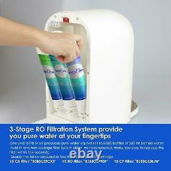 Instant Heat Reverse Osmosis Water Filtration System 4Stage Countertop RO Filter