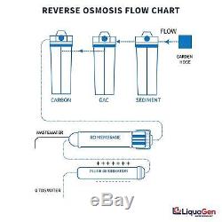 LiquaGen 5 Stage (75 GPD) Reverse Osmosis + Deionization Water Filter System
