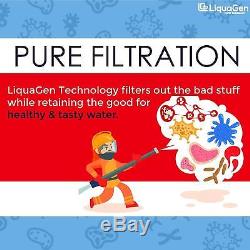 LiquaGen Clear 5 Stage Under Sink RO Home Drinking Water Filter System 75 GPD