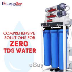 LiquaGen Commercial Grade RO/DI Water Filter System 800 GPD 0 TDS Guarantee