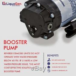 LiquaGen Commercial Grade RO/DI Water Filter System 800 GPD 0 TDS Guarantee