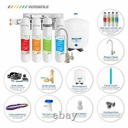 Metpure Versatile Reverse Osmosis Water Filtration System 4 Stage Quick Twi