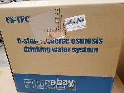 NEW FS-TFC 5-Stage REverse Osmosis Drinking Water Filtration System 100GPD