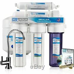 NU Aqua Platinum Series 5 Stage 100GPD Reverse Osmosis System Water Filtration