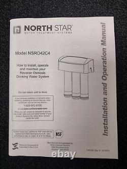 North Star Reverse Osmosis Under Sink Drinking Water Filtration System-nsro42c4