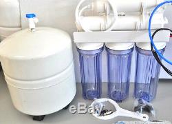 Oceanic 5 Stage 100 GPD RO Reverse Osmosis Water Filter System Clear Housing USA