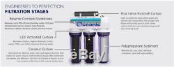 Oceanic Home Pure RO Reverse Osmosis Water Filter System 5 Stage 100 GPD USA