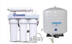 Oceanic Home Pure Reverse Osmosis RO Water Filter System 5 Stage 75 GPD USA