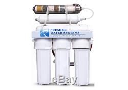 PREMIER 6 Stage ALKALINE ORP Negative Reverse Osmosis Water Filter System 100GPD