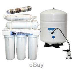 PREMIER RO Reverse Osmosis Water Filtration System 50GPD Alkaline Filter ORP NEG
