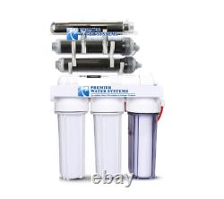 Premier 7 Stage UV DI Aquarium Reef Reverse Osmosis Filter System + Pump 150 GPD