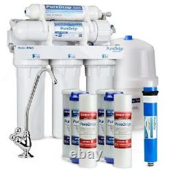 PureDrop Water Filtration Reverse Osmosis System 5-Stage Automatic Shutoff