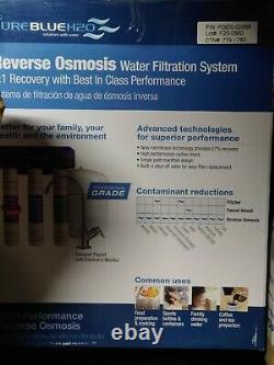 Pure Blue H2O Three Stage Reverse Osmosis Water Filtration System PBTLRO3H80T
