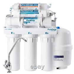 Puredrop 6 Stage Reverse Osmosis Water Filter System with Alkaline Filter 50 GPD