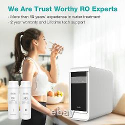 Q3-600GPD 7 Stage Reverse Osmosis Tankless RO Water Filtration System Under Sink
