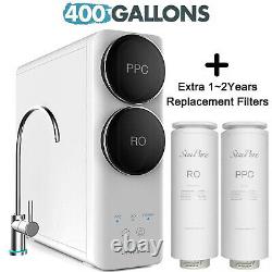 Q6 RO 400GPD Tankless Water Filter Reverse Osmosis System Extra 12 Year Filters