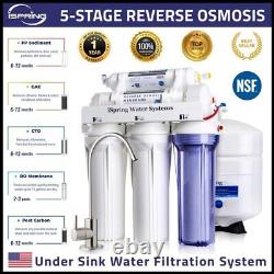 RCC7, NSF Certified, 75 GPD High Capacity 5-Stage Reverse Osmosis System M1