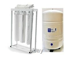 RO Light Commercial Reverse Osmosis Water Filter System 200 GPD-10 G Tank