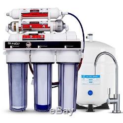 RO Reverse Osmosis Alkaline/Ionizer Neg ORP Water Filter System 75 GPD 6 Stage