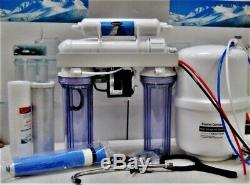 RO Reverse Osmosis Water Filter System Permeate Pump ERP 1000-100 GPD 4 Stage