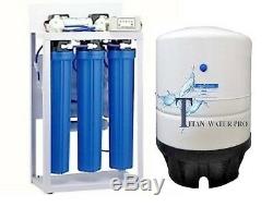 RO Reverse Osmosis Water Filtration System 400 GPD Auto Flush Booster Pump