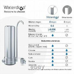 Reverse Osmosis 5 Stage Water Countertop Filtration System Long-Lasting Filters