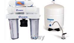 Reverse Osmosis ALKALINE Drinking Water Filter System + Permeate Pump 75 GPD USA
