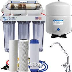 Reverse Osmosis Alkaline/Ionizer Neg ORP 50g Water Filter System Clear Housings