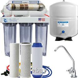 Reverse Osmosis Alkaline Ionizer Neg ORP System Clear Housings 100GPD