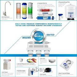 Reverse Osmosis Drinking Water Filtration System 6-Stage Alkaline Under Sink