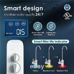 Reverse Osmosis Drinking Water Filtration System Tankless 400 GPD RO Waterdrop