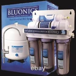 Reverse Osmosis Drinking Water System BLUONICS 5 Stage RO Home Purifier (50GPD)
