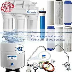 Reverse Osmosis Filter System 100 Gpd Complete. Choice Of Faucets Bonus Filters