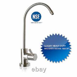 Reverse Osmosis High Alkalinity Ionizer N. ORP System Clear Brushed Nickel Faucet
