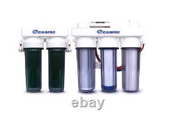 Reverse Osmosis RO/DI Deionization REEF AQUARIUM WATER FILTER 6 STAGE 75 GPD USA