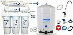 Reverse Osmosis RO Water FIltration System 50 GPD 5 Stages RO-132 4.4G Tank