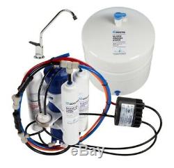 Reverse Osmosis System Artesian Full Contact with Permeate Pump Under Sink Home