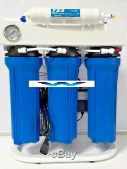 Reverse Osmosis Water Filtration System Booster Pump Light Commercial 400GPD