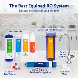Reverse Osmosis Water Filtration System Clear RO plus 4 Free Filters 50GPD