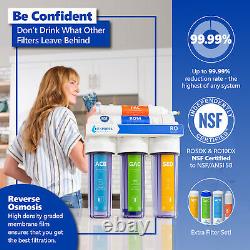 Reverse Osmosis Water Filtration System Clear RO plus 4 Free Filters 50 GPD