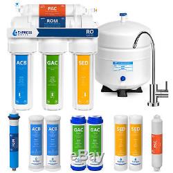 Reverse Osmosis Water Filtration System RO plus 4 Free Filters 50 GPD