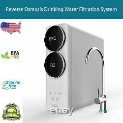 Reverse Osmosis Water Filtration System, Tankless, 400GPD, Smart Faucet, NSF