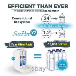Reverse Osmosis Water Filtration System, Y7, UV Sterilization, 3 Stage Countertop